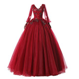 Women's Evening Dress Ball Gown Princess Quinceanera Wedding Dresses Evening Gown Pettiskirt Host Long Costume