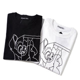 GVC T Shirt Summer Pure Cotton Deer Pattern Loose T-shirt for Women