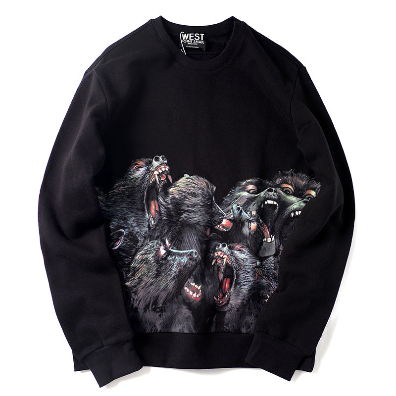 GVC Hoodie Baboon Pattern Sweater Autumn and Winter Loose Cotton