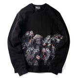 GVC Hoodie Baboon Pattern Sweater Autumn and Winter Loose Cotton