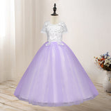 First Communion Dress Vestidos De Primera Comunion Lace Ball Gown Girl Party Princess Pageant Gown Girls' Wedding Dress