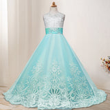 First Communion Dress Vestidos De Primera Comunion Lace Ball Gown Girl Party Princess Pageant Gown Children Lace Wedding Dress