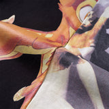 GVC T Shirt Deer and Beauty Pattern Pure Cotton Loose Short Sleeve T-shirt Men