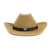 Straw Cowboy Hats Outdoor Seaside Beach Hat Sun Protection Sun Hat