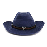 Straw Cowboy Hats Outdoor Seaside Beach Hat Sun Protection Sun Hat