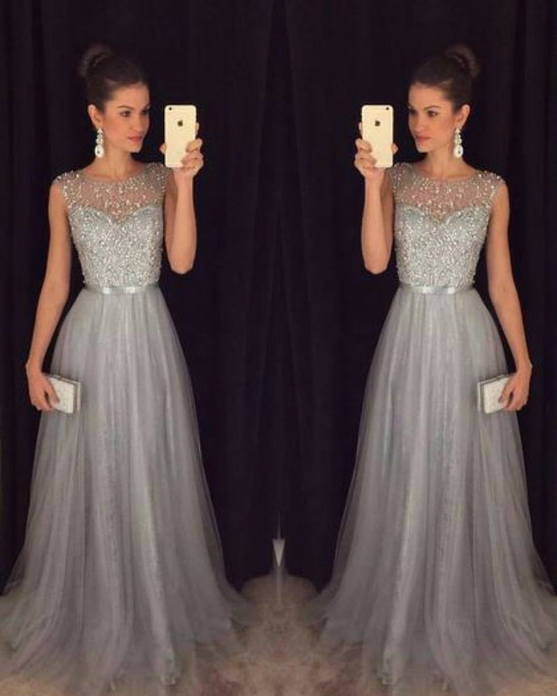 Bohemian Chic Wedding Guest Dress Fishtail Chiffon Sleeveless Sequined Bridesmaid Elegant Dress