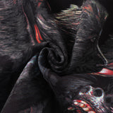 GVC T Shirt Baboon Pattern Cotton Short Sleeve Loose Men