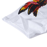 Marcelo Burlon T Shirt Peacock Colorful Feather Pattern Wide Pine European Men and Women Same Style