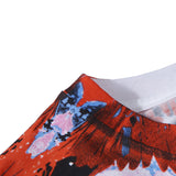 Marcelo Burlon T Shirt MB Colorful Wings Drops Pattern Men's and Women's Same Pure Cotton