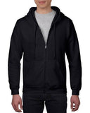 Black Zip Up Hoodie Hooded Zip Cardigan Solid Color Velvet Padded Thickened Sweater