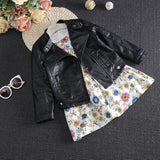 Children Girl Jacket Girls' Jacket Children's Pu Jacket Coat