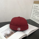 Beanies Spring and Autumn Skullcap Artistic Retro Pumpkin Hat Youth Hat