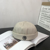 Beanies Spring and Autumn Skullcap Artistic Retro Pumpkin Hat Youth Hat