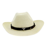 Straw Cowboy Hats Outdoor Seaside Beach Hat Sun Protection Sun Hat