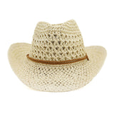 Straw Cowboy Hats Handmade Straw Hat Bowler Hat Female Outdoor Seaside Beach Hat