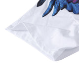 Marcelo Burlon T Shirt Purple and Blue Wings Pattern Same Style for Men and Women