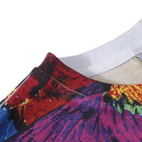 Marcelo Burlon T Shirt Purple and Blue Wings Pattern Same Style for Men and Women