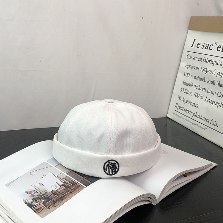 Beanies Spring and Autumn Skullcap Artistic Retro Pumpkin Hat Youth Hat