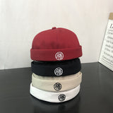 Beanies Spring and Autumn Skullcap Artistic Retro Pumpkin Hat Youth Hat