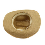 Straw Cowboy Hats Outdoor Seaside Beach Hat Sun Protection Sun Hat