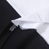 Marcelo Burlon T Shirt Black and White Stitching Wings Pattern for Men and Women