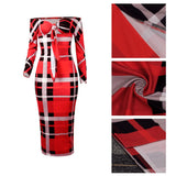 Women Plaid Dress Woman Checkered Bodycon Sexy Dresses Sexy Bandeau Lace-up Striped Dress Nightclub Skirt