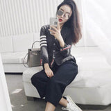 Tb Plaid Cardigan Couple Sweater Coat