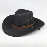 Cowboy Hats Suede Spring and Summer Men's and Women's Outdoor Mountaineering Wide Brim Hat Fedora Hat