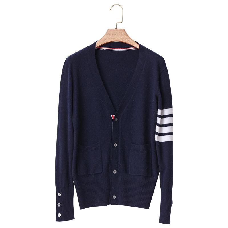 Tb Plaid Cardigan Couple Sweater Coat