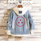 Comic Denim Jacket Autumn and Winter Casual Loose Jacket Clothes
