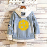 Comic Denim Jacket Autumn and Winter Casual Loose Jacket Clothes