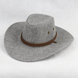 Cowboy Hats Suede Spring and Summer Men's and Women's Outdoor Mountaineering Wide Brim Hat Fedora Hat