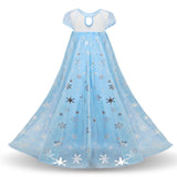 Halloween Frozen Dress Toddler Children's Clothing Frozen Elsa's Princess Dress Short Sleeve Sequins Dress