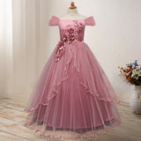 First Communion Dress Vestidos De Primera Comunion Lace Ball Gown Girl Party Princess Pageant Gown Catwalk Wedding Dress
