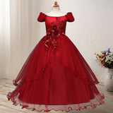 First Communion Dress vestidos de primera comunion Lace Ball Gown Girl Party Princess Pageant Gown