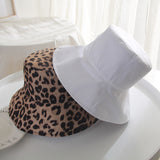 Leopard Fur Hat Spring Sun Hat