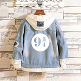 Comic Denim Jacket Spring and Autumn Men's and Women's Casual Denim Coat Clothes