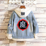 Comic Denim Jacket Autumn and Winter Casual Loose Jacket Clothes