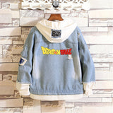 Comic Denim Jacket Autumn and Winter Casual Loose Jacket Clothes