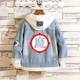 Comic Denim Jacket Autumn and Winter Casual Loose Jacket Clothes