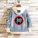 Comic Denim Jacket Autumn and Winter Casual Loose Jacket Clothes