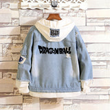 Comic Denim Jacket Autumn and Winter Casual Loose Jacket Clothes