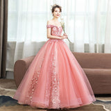 Women's Evening Dress Ball Gown Princess Quinceanera Wedding Dresses Wedding Dress Toast Clothing Tulle Tutu Dress Evening Dress for Women