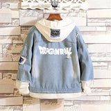 Comic Denim Jacket Autumn and Winter Casual Loose Jacket Clothes