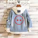 Comic Denim Jacket Autumn and Winter Casual Loose Jacket Clothes