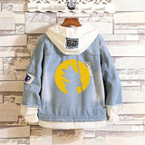 Comic Denim Jacket Autumn and Winter Casual Loose Jacket Clothes