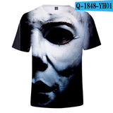 Michael Myers T Shirt Halloween Casual Short Sleeve