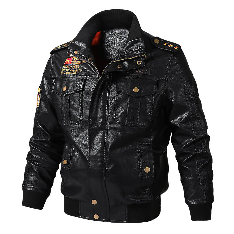 Graphic Leather Jacket Women Leather Men's Spring and Autumn PU Leather Jacket Men Motorcycle Jacket