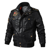 Graphic Leather Jacket Women Leather Men's Spring and Autumn PU Leather Jacket Men Motorcycle Jacket