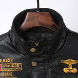 Graphic Leather Jacket Women Leather Men's Spring and Autumn PU Leather Jacket Men Motorcycle Jacket